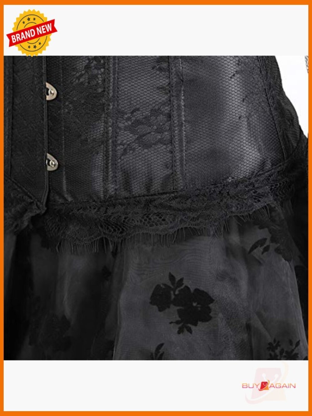 Plus Size Victorian Corset Bustier For Renaissance Costume View 5